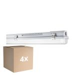 Multipack 4x Ledvance LED Prueba De Vapor Alojamiento MT Gen 3 IP65 | Apta para 1x150cm Tubo LED