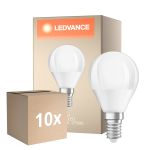 Multipack 10x Ledvance Classic LED E14 Pera Mate 4.9W 470lm - 827 Luz muy Cálida | Regulable - Reemplazo 40W