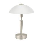 Eglo Lámpara De Mesa Solo 1 Acero Níquel Satinado | IP20 - Apta para 1x E14 