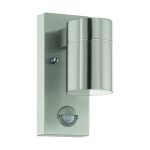 Eglo Luz De Pared Riga 5 Acero Inoxidable 2W 250lm - 830 Luz Cálida | IP44 - Sensor De Movimiento