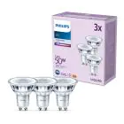 Multipack 3x Philips Foco LED GU10 PAR16 5W 390lm 36D - 840 Blanco Frio